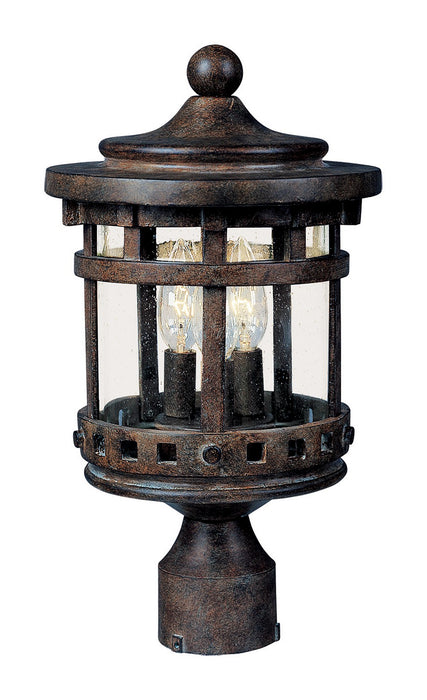 Maxim 3137CDSE Three Light Outdoor Pole/Post Lantern, Sienna