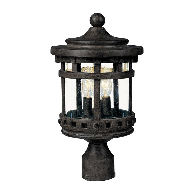 Maxim 3137CDSE Three Light Outdoor Pole/Post Lantern, Sienna