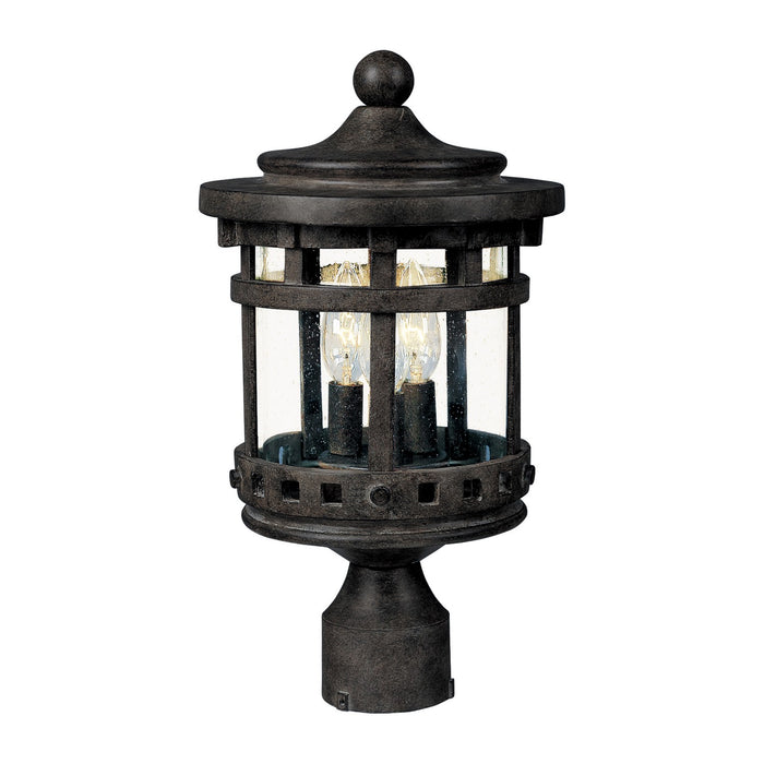 Maxim 3137CDSE Three Light Outdoor Pole/Post Lantern, Sienna