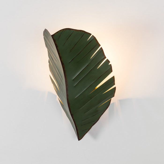 Varaluz 901K02 Two Light Wall Sconce, Banana Leaf