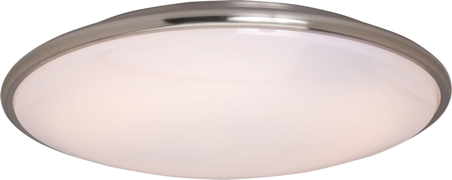Maxim 87212SN Two Light Flush Mount, Satin Nickel