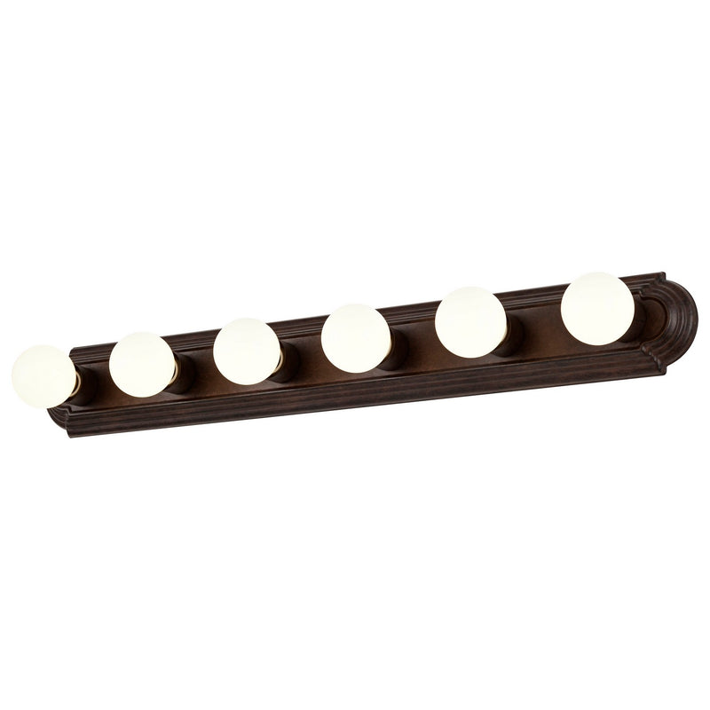 Nuvo Lighting 60-1286 Six Light Vanity, Mahogany Bronze