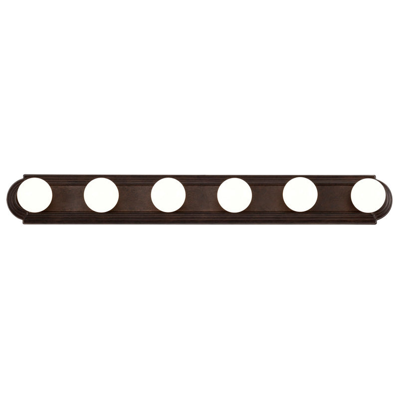 Nuvo Lighting 60-1286 Six Light Vanity, Mahogany Bronze