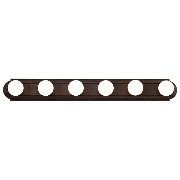 Nuvo Lighting 60-1286 Six Light Vanity, Mahogany Bronze