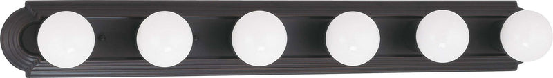 Nuvo Lighting 60-1286 Six Light Vanity, Mahogany Bronze