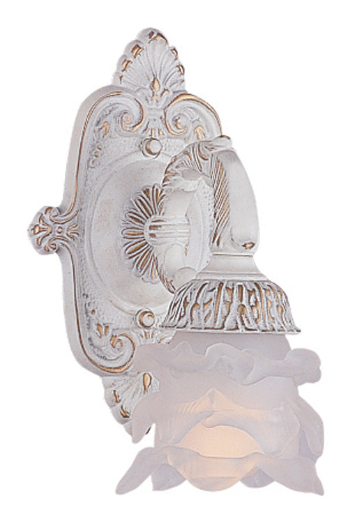 Crystorama 5221-AW One Light Wall Sconce, Antique White
