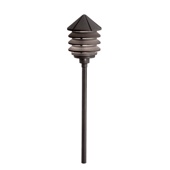 Kichler 15005AZT One Light Path & Spread, Textured Architectural Bronze