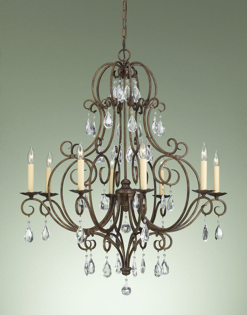 Generation Lighting F2303/8MBZ Eight Light Chandelier, Mocha Bronze (Open Box - Final Sale)