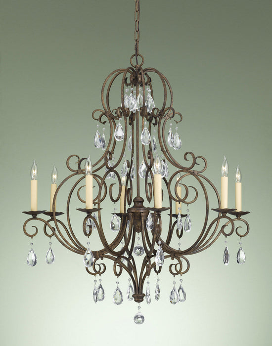Generation Lighting F2303/8MBZ Eight Light Chandelier, Mocha Bronze (Open Box - Final Sale)