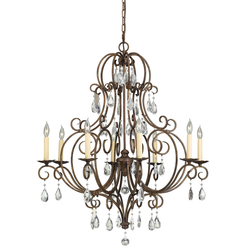 Generation Lighting F2303/8MBZ Eight Light Chandelier, Mocha Bronze