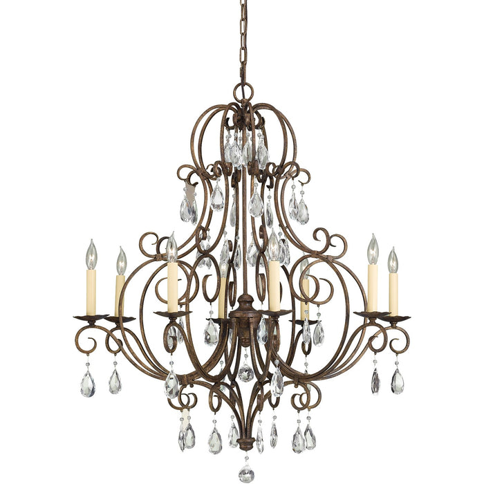 Generation Lighting F2303/8MBZ Eight Light Chandelier, Mocha Bronze