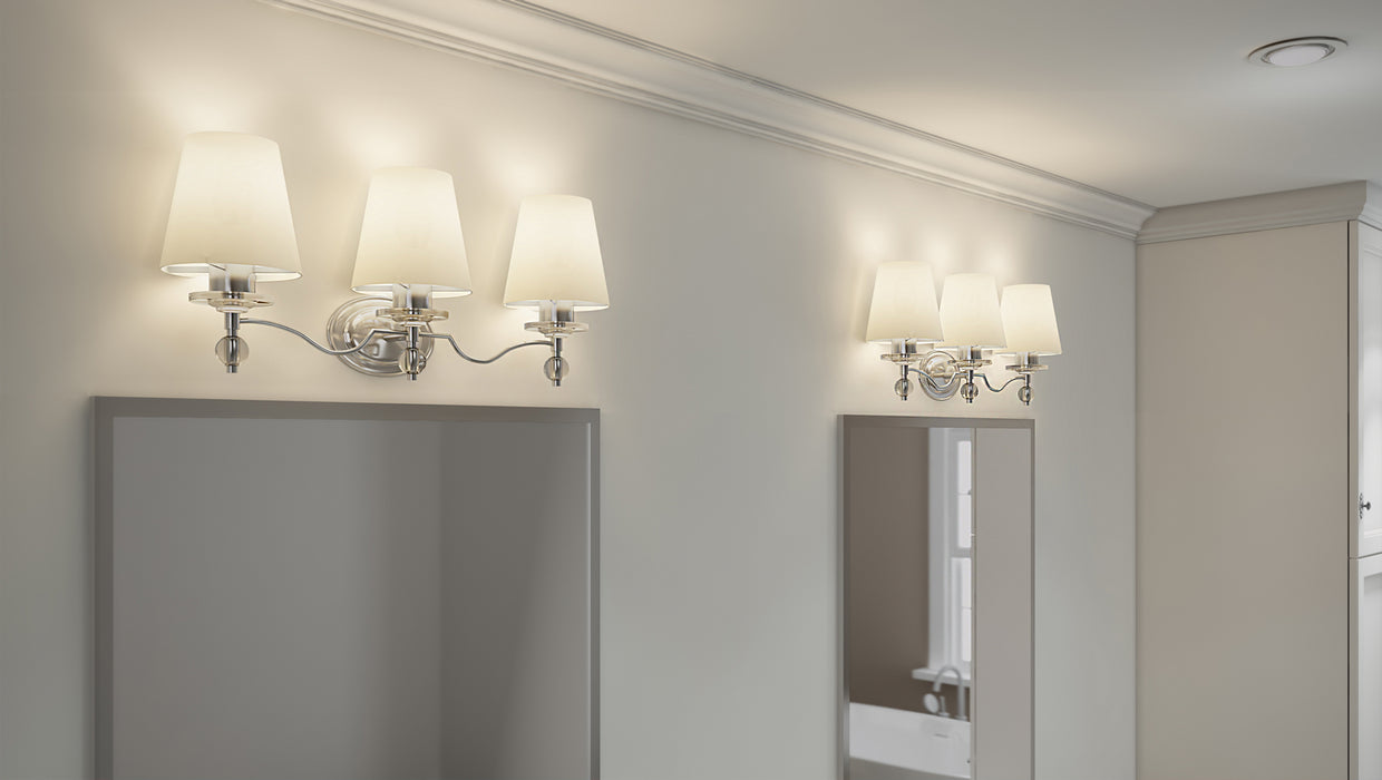 Quoizel HS8603C Three Light Bath Fixture, Polished Chrome