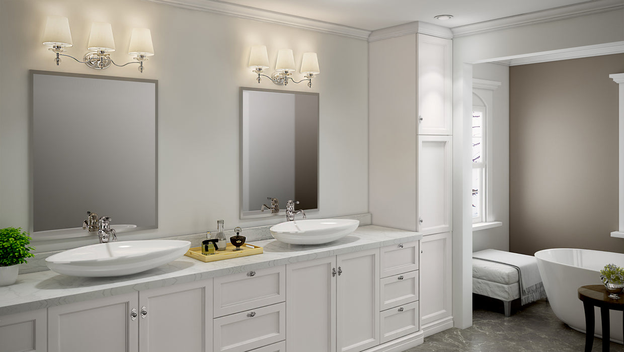 Quoizel HS8603C Three Light Bath Fixture, Polished Chrome