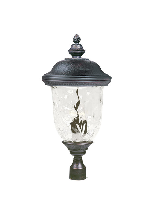 Maxim 3421WGOB Three Light Outdoor Pole/Post Lantern, Oriental Bronze