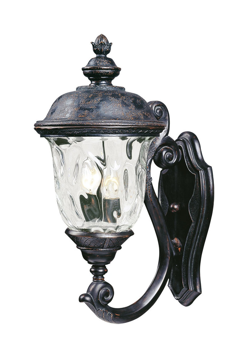 Maxim 3423WGOB Two Light Outdoor Wall Lantern, Oriental Bronze