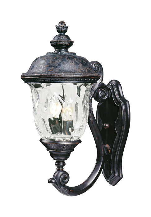 Maxim 3423WGOB Two Light Outdoor Wall Lantern, Oriental Bronze