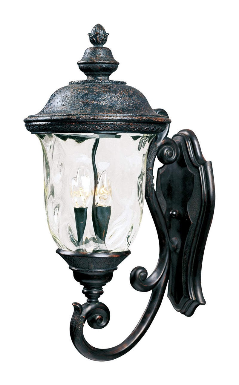 Maxim 3424WGOB Three Light Outdoor Wall Lantern, Oriental Bronze