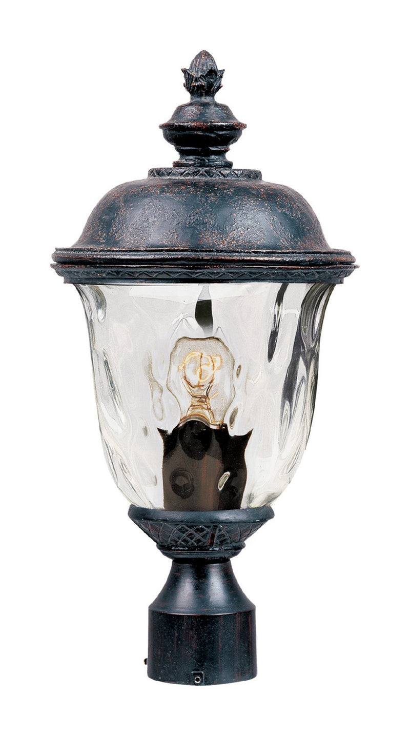 Maxim 3426WGOB One Light Outdoor Pole/Post Lantern, Oriental Bronze