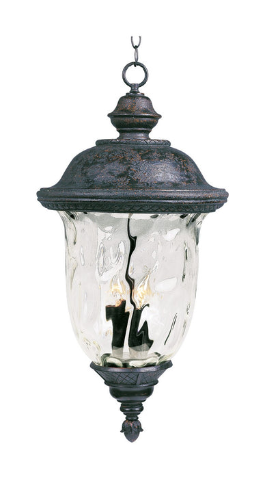 Maxim 3428WGOB Three Light Outdoor Hanging Lantern, Oriental Bronze