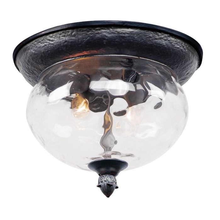 Maxim 3429WGOB Two Light Outdoor Ceiling Mount, Oriental Bronze