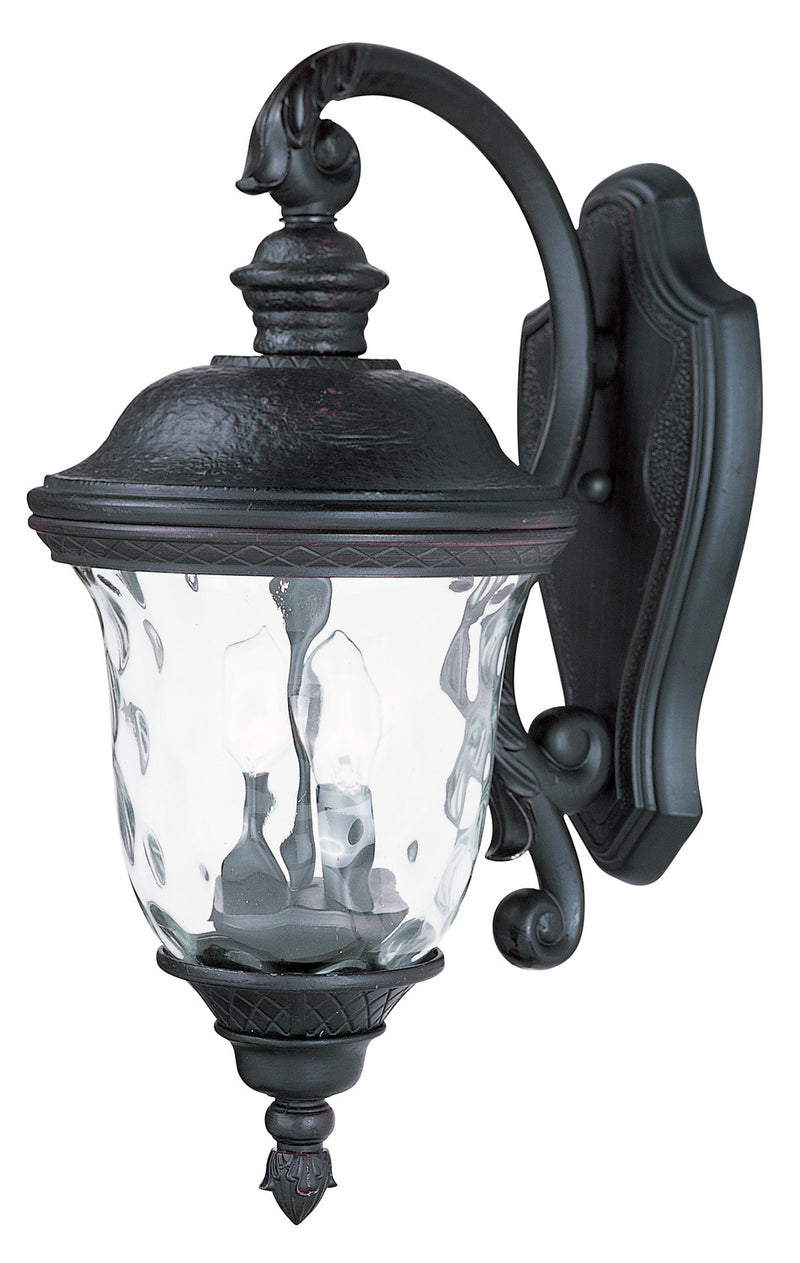 Maxim 3496WGOB Two Light Outdoor Wall Lantern, Oriental Bronze