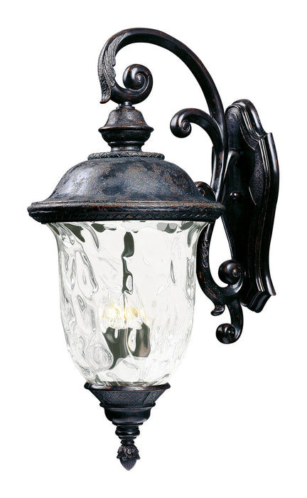 Maxim 3498WGOB Three Light Outdoor Wall Lantern, Oriental Bronze