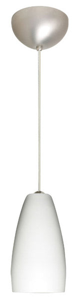 Besa 1BC-150907-SN One Light Pendant, Satin Nickel