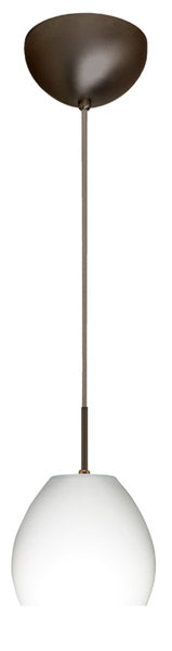 Besa 1BC-412207-BR One Light Pendant, Bronze
