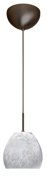 Besa 1BC-412219-BR One Light Pendant, Bronze