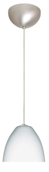 Besa 1BC-757207-SN One Light Pendant, Satin Nickel