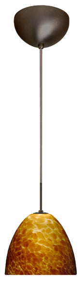 Besa 1BC-757218-BR One Light Pendant, Bronze