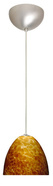 Besa 1BC-757218-SN One Light Pendant, Satin Nickel