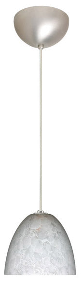 Besa 1BC-757219-SN One Light Pendant, Satin Nickel