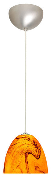 Besa 1BC-7572HB-SN One Light Pendant, Satin Nickel