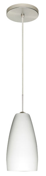 Besa 1BT-150907-SN One Light Pendant, Satin Nickel
