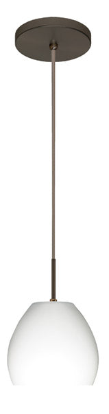 Besa 1BT-412207-BR One Light Pendant, Bronze
