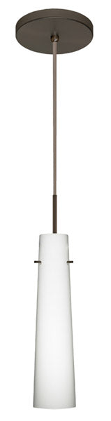 Besa 1BT-567407-BR One Light Pendant, Bronze