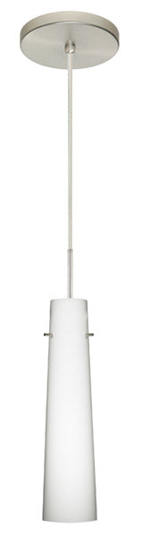 Besa 1BT-567407-SN One Light Pendant, Satin Nickel