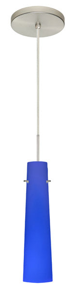Besa 1BT-5674CM-SN One Light Pendant, Satin Nickel