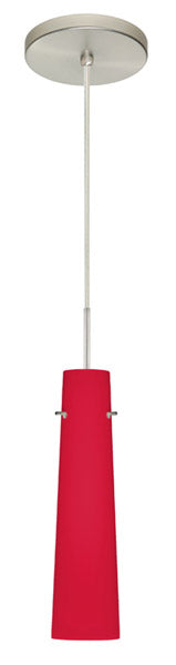Besa 1BT-5674RM-SN One Light Pendant, Satin Nickel