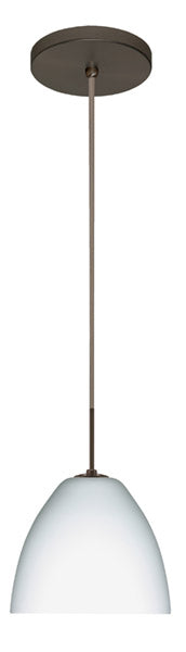 Besa 1BT-757207-BR One Light Pendant, Bronze