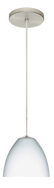 Besa 1BT-757207-SN One Light Pendant, Satin Nickel