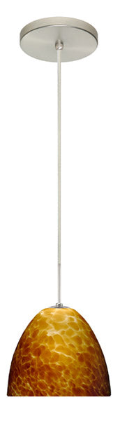 Besa 1BT-757218-SN One Light Pendant, Satin Nickel