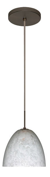 Besa 1BT-757219-BR One Light Pendant, Bronze