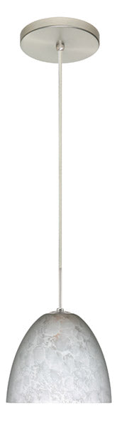 Besa 1BT-757219-SN One Light Pendant, Satin Nickel