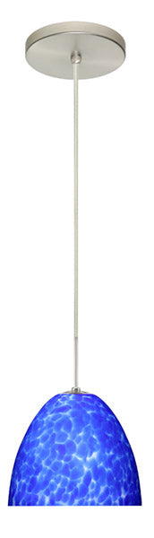 Besa 1BT-757286-SN One Light Pendant, Satin Nickel