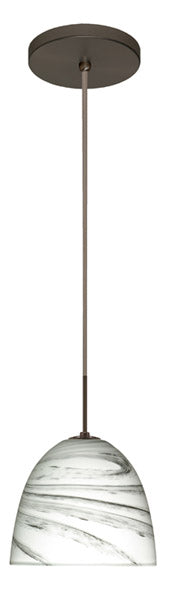 Besa 1BT-7572MG-BR One Light Pendant, Bronze
