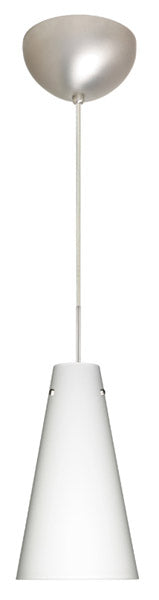Besa 1JC-412407-SN One Light Pendant, Satin Nickel