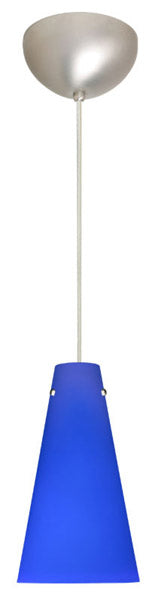 Besa 1JC-4124CM-SN One Light Pendant, Satin Nickel