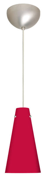 Besa 1JC-4124RM-SN One Light Pendant, Satin Nickel